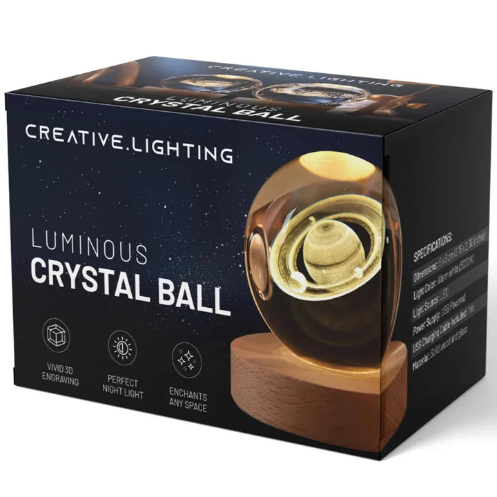 3D Gravert Krystallsfære - Celestia | Skanto