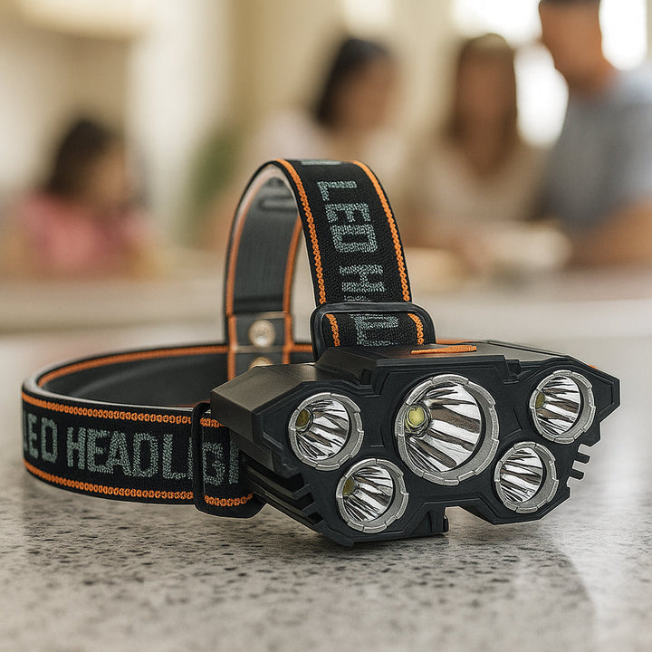 Hodelykt 300 Lumen 180° justerbar vinkel – 4 lysmoduser | Skanto