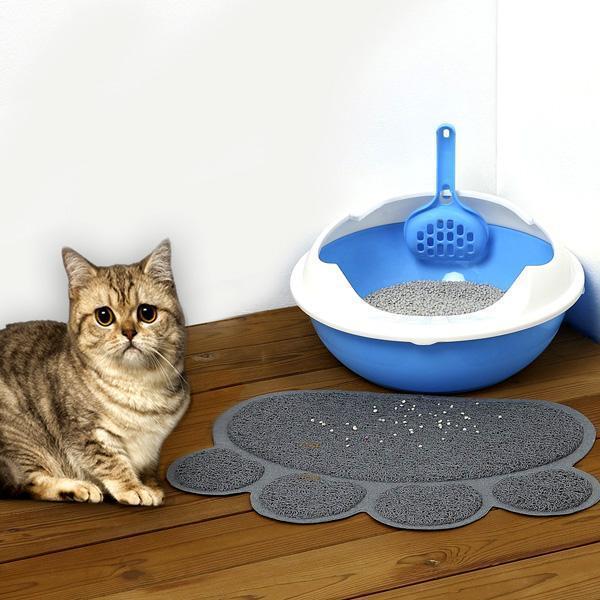 Paw Print Pet Feeding Litter Mat | Skanto