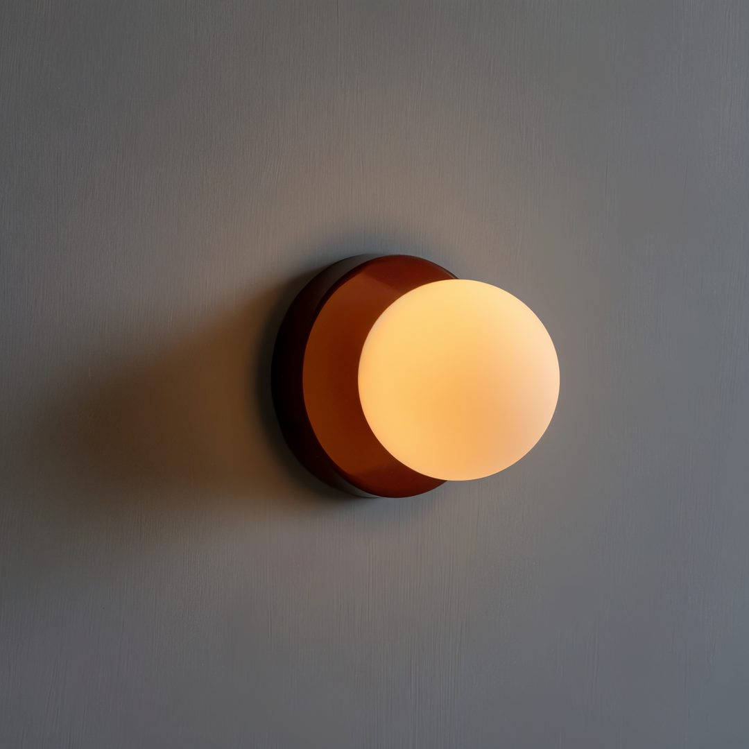 Skanto | PearlPop Wall Lamp – White Glass Orb LED Wall Lamp for Modern Interiors