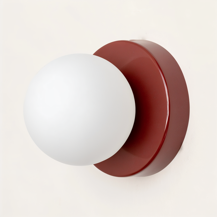 Skanto | PearlPop Wall Lamp – White Glass Orb LED Wall Lamp for Modern Interiors