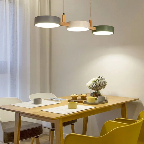 Nordic Multi-Light Cylinder Pendant Ceiling Light for Dining Room | Skanto