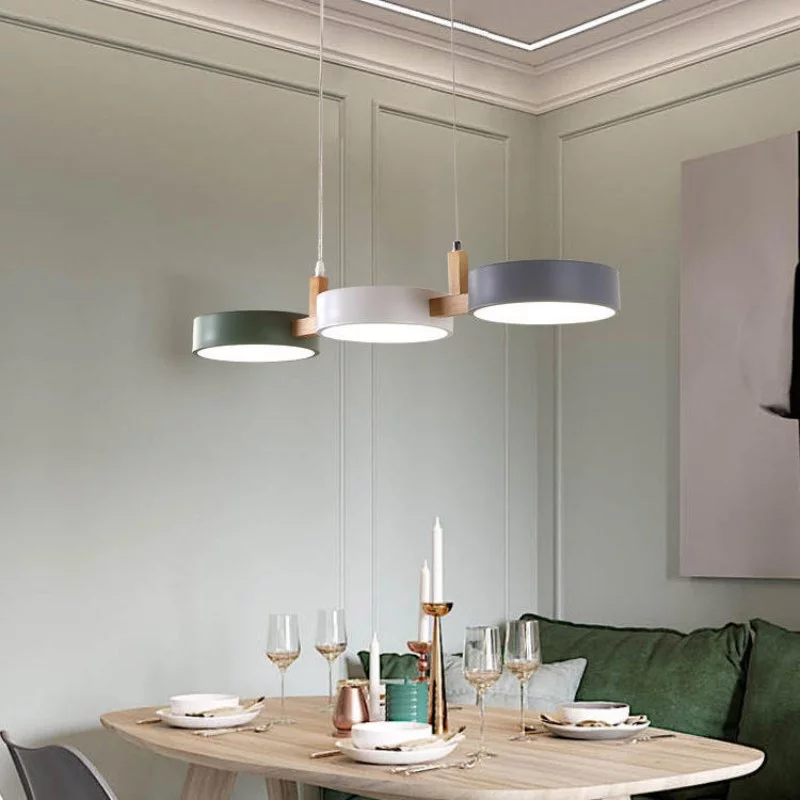 Nordic Multi-Light Cylinder Pendant Ceiling Light for Dining Room | Skanto