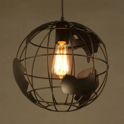 Kreative Erde Chandelier Pendellampe – Industrielt Retro Design laget av Metall | Skanto