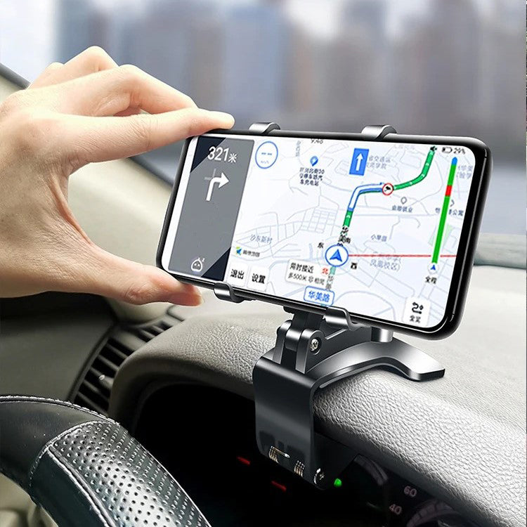 Skanto | Biltelefonholder med justerbar feste for dashbord og vindu - Universal passform for smarttelefoner og GPS-enheter
