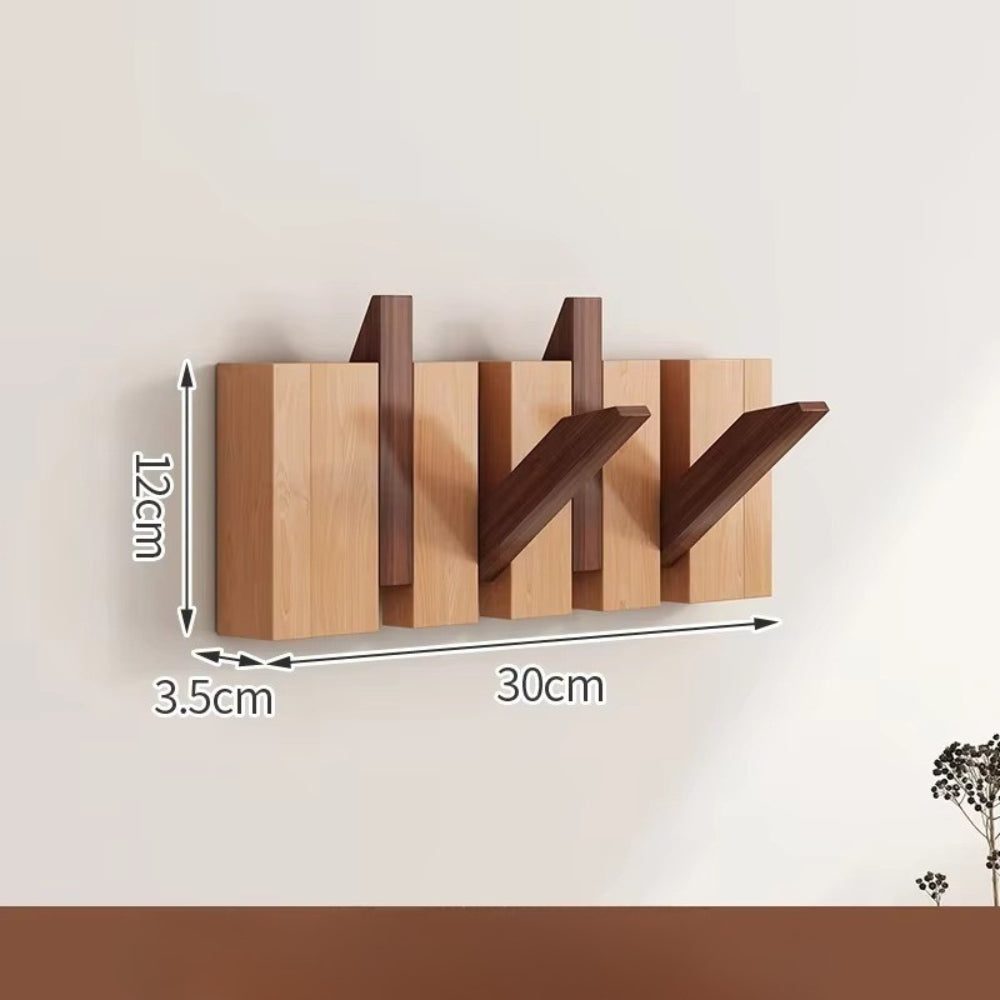Klappbarer Wandhaken aus Holz für Klaviertüren