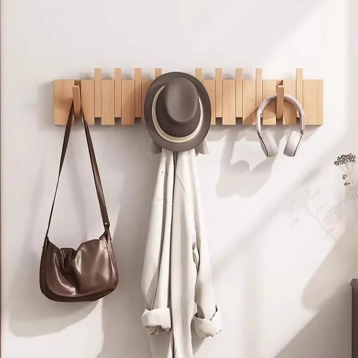 Klappbarer Wandhaken aus Holz für Klaviertüren