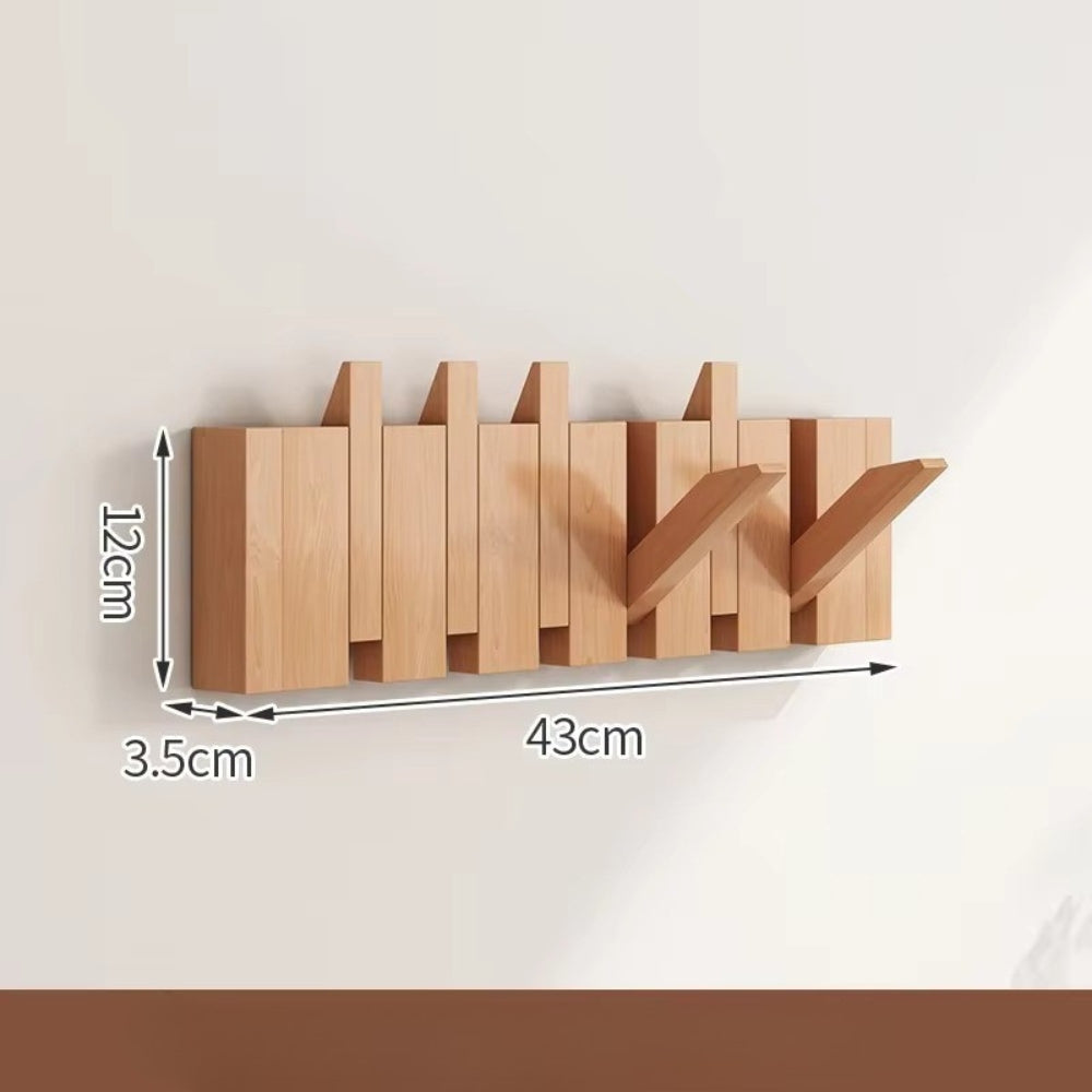 Klappbarer Wandhaken aus Holz für Klaviertüren