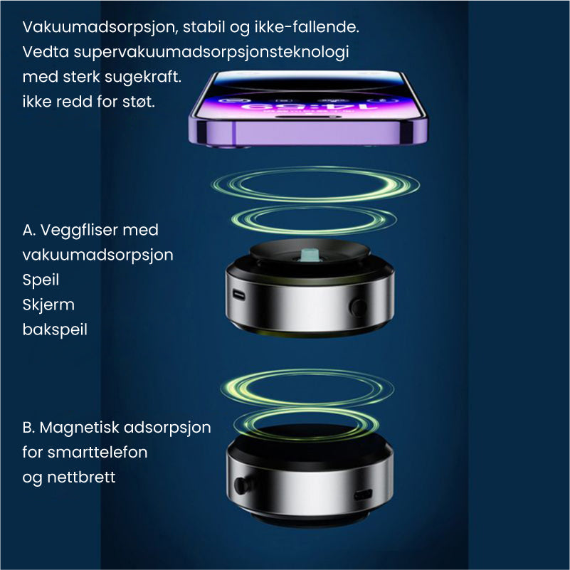 Skanto | Magnetisk Bil Sugekoppholder