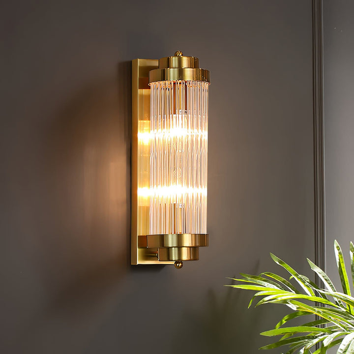 Skanto | Vintage Glass Vegglampe med LED i Retro Stil