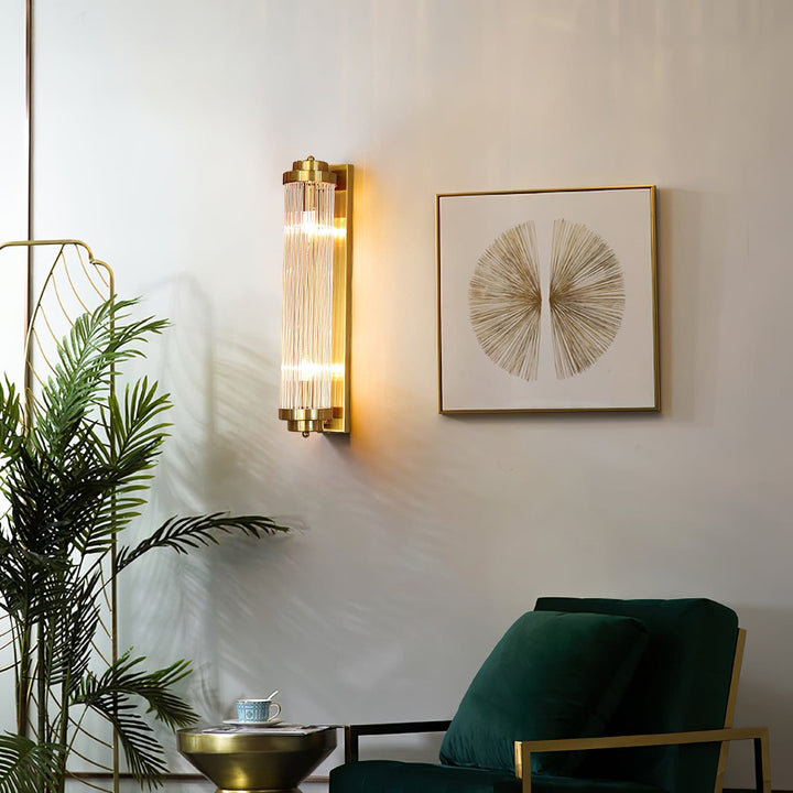 Skanto | Vintage Glass Vegglampe med LED i Retro Stil