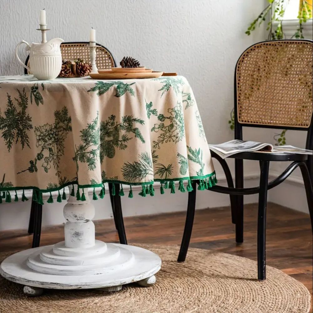 Skanto | Furu Kongle Trykk Rund Duk