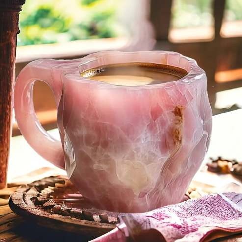 Skanto | CrystalBrew Kaffe Kopper | Elegante mineral krystall kopper for en unik kaffeopplevelse