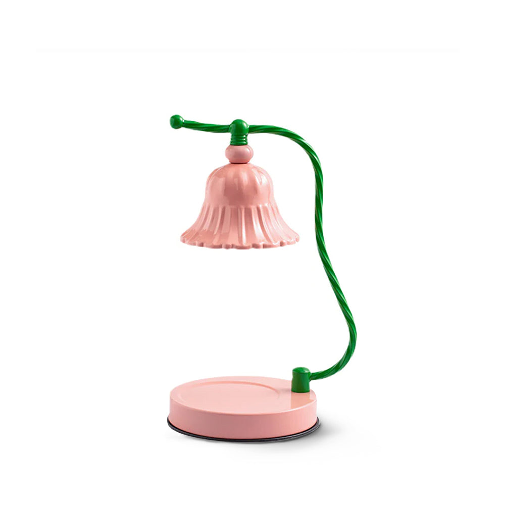 Skanto | BloomAura – Sjarmerende Rosa Glassbordlampe