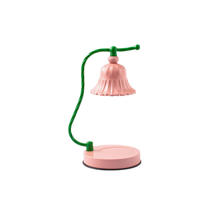 Skanto | BloomAura – Sjarmerende Rosa Glassbordlampe