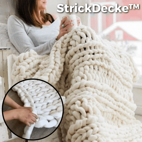 Strikket teppe Skap varme og komfort | Skanto
