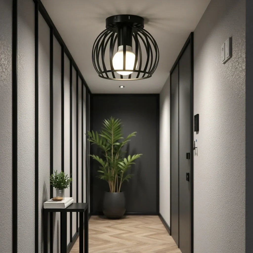 Skanto | Industriell Taklampe Svart