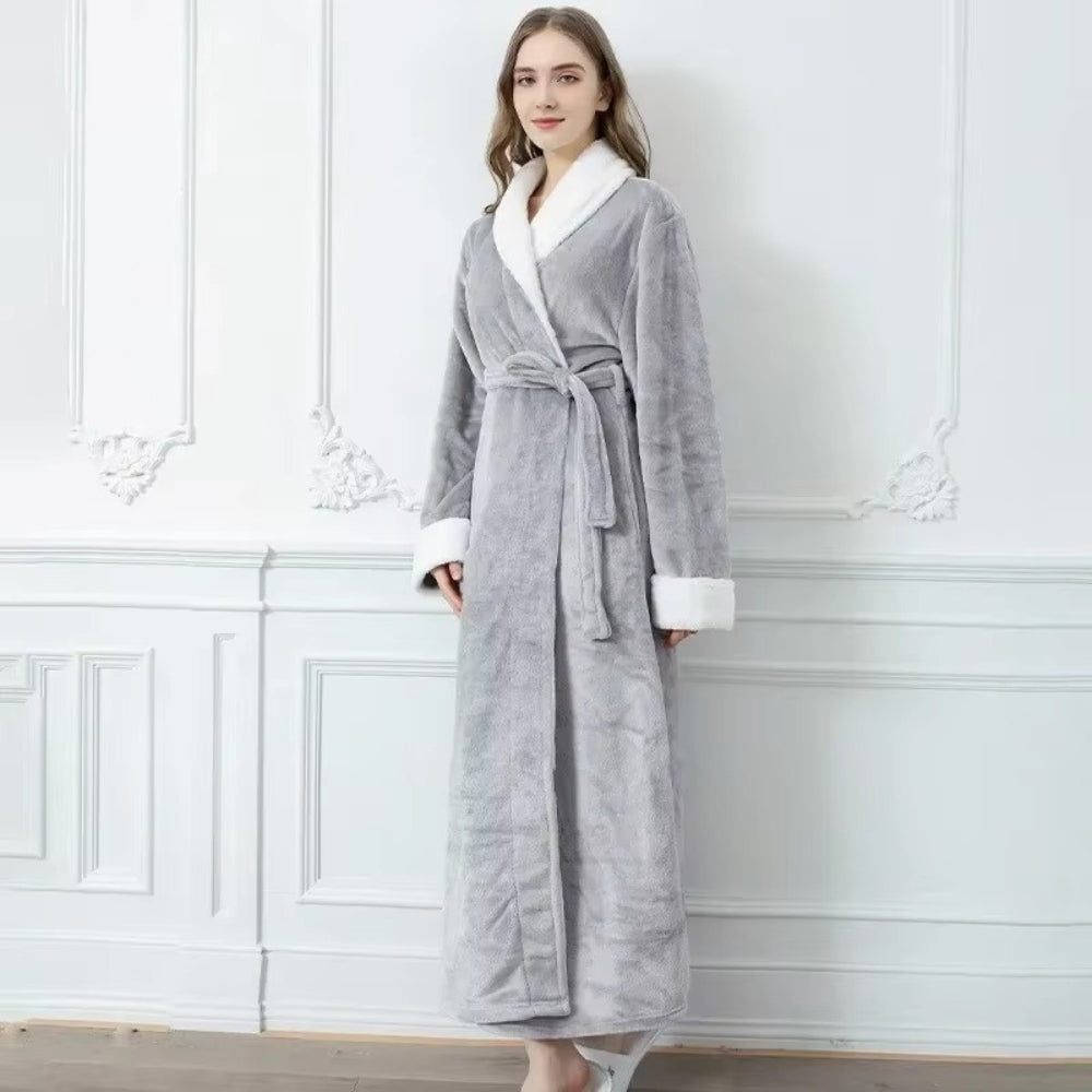 Skanto | Plush Fleece Kontrast Beskytter Badekåpe