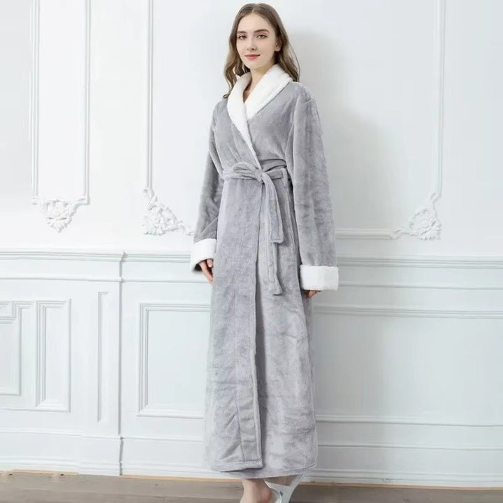 Skanto | Plush Fleece Kontrast Beskytter Badekåpe