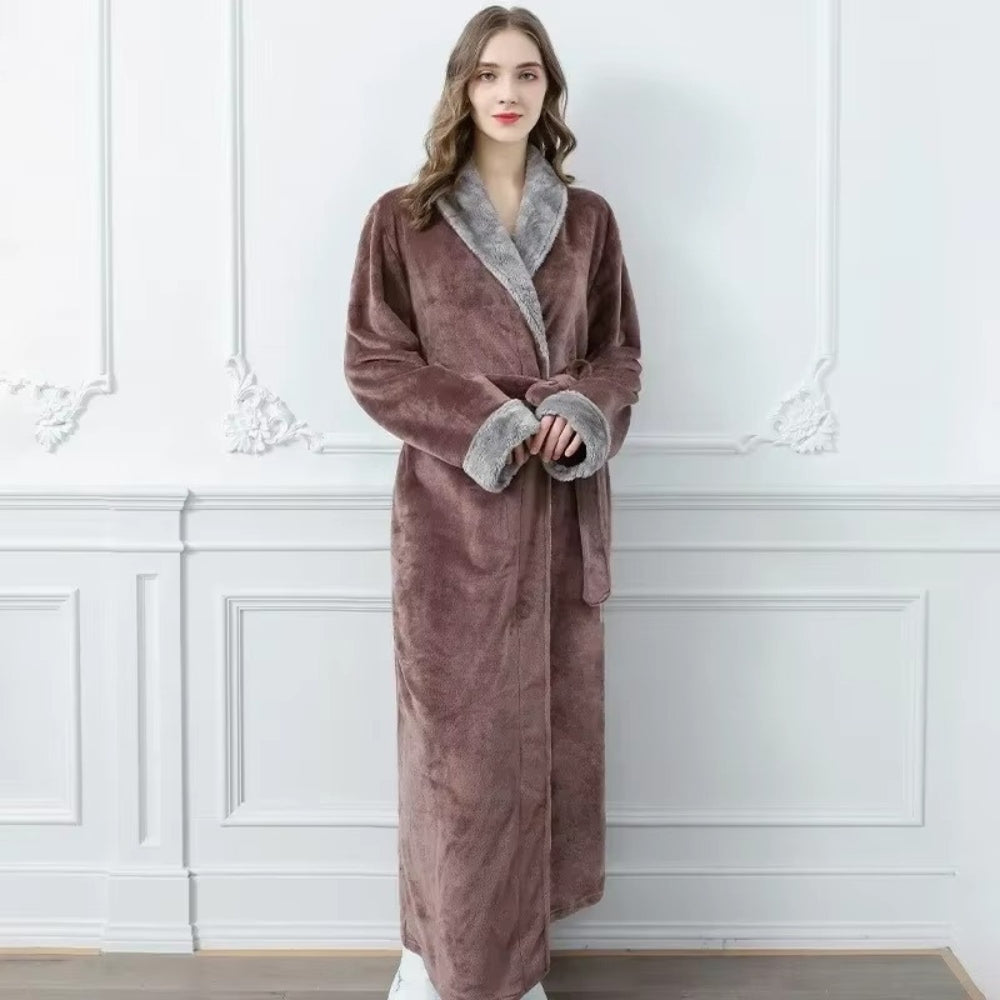 Skanto | Plush Fleece Kontrast Beskytter Badekåpe