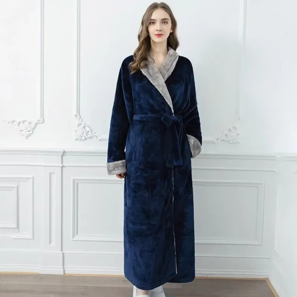 Skanto | Plush Fleece Kontrast Beskytter Badekåpe