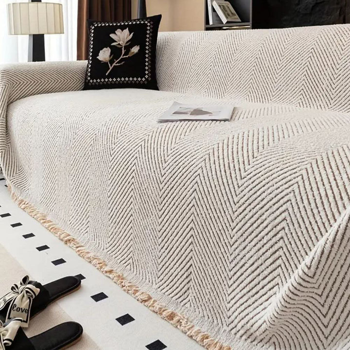 Skanto | Herringbone Sofatrekk, sprutsikker og skridsikker