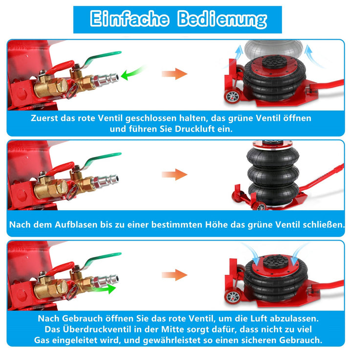 3T Pneumatisk Triple Bag Airjack | Skanto