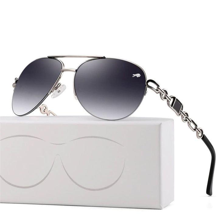 Skanto | Lunaris Polariserte Dame Solbriller | UV400 Beskyttelse | Lett Moteglasse | Elegant Utendørs Solbriller