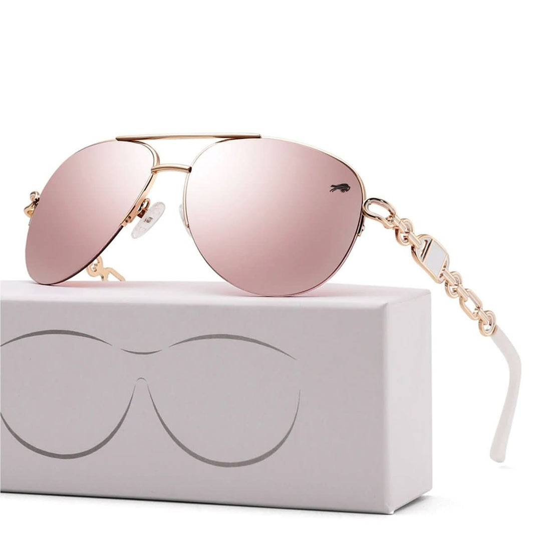 Skanto | Lunaris Polariserte Dame Solbriller | UV400 Beskyttelse | Lett Moteglasse | Elegant Utendørs Solbriller