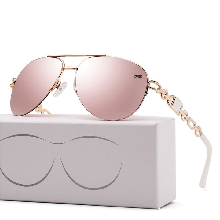 Skanto | Lunaris Polariserte Dame Solbriller | UV400 Beskyttelse | Lett Moteglasse | Elegant Utendørs Solbriller