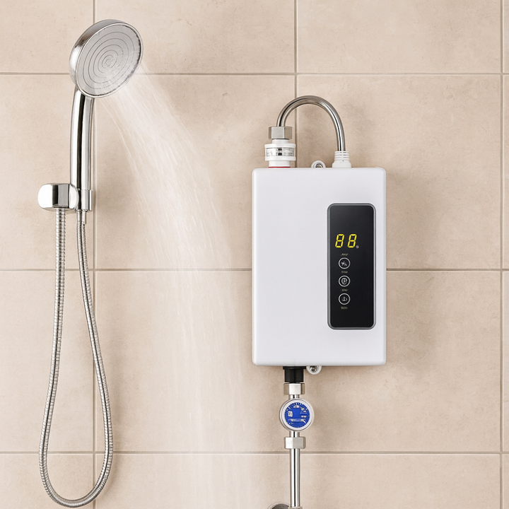 Tragbarer Warmwasserbereiter, Elektrischer Durchlauferhitzer, Waschbeckendusche