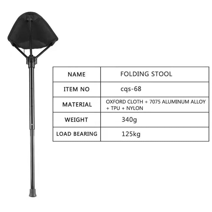 Skanto | Justerbar Aluminiumlegering Sammenleggbart Campingstol 125kg Belastning for Fotturer Reiser