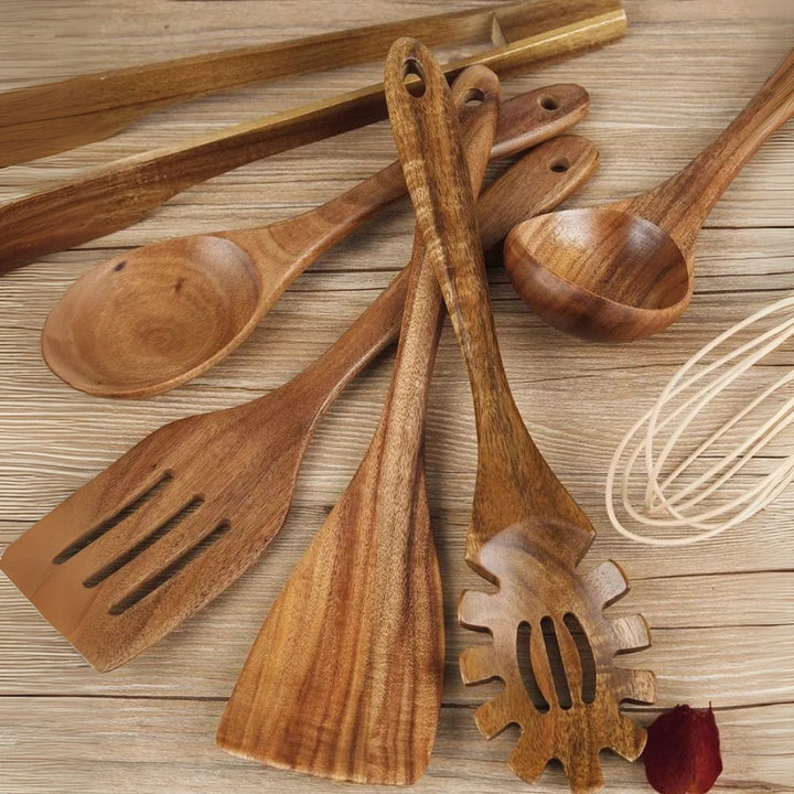Skanto | Tre Cooking Utensils Set Teak Non Stick