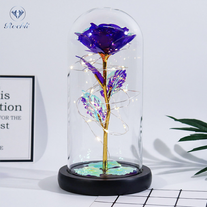 Rose i Glass Dome Display | Skanto