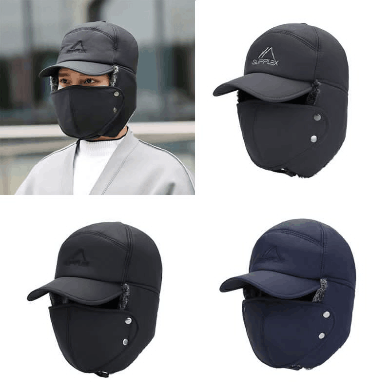 Skanto | Unisex vindproof & varm & ørebeskyttelse & ansiktsbeskyttelse hatt