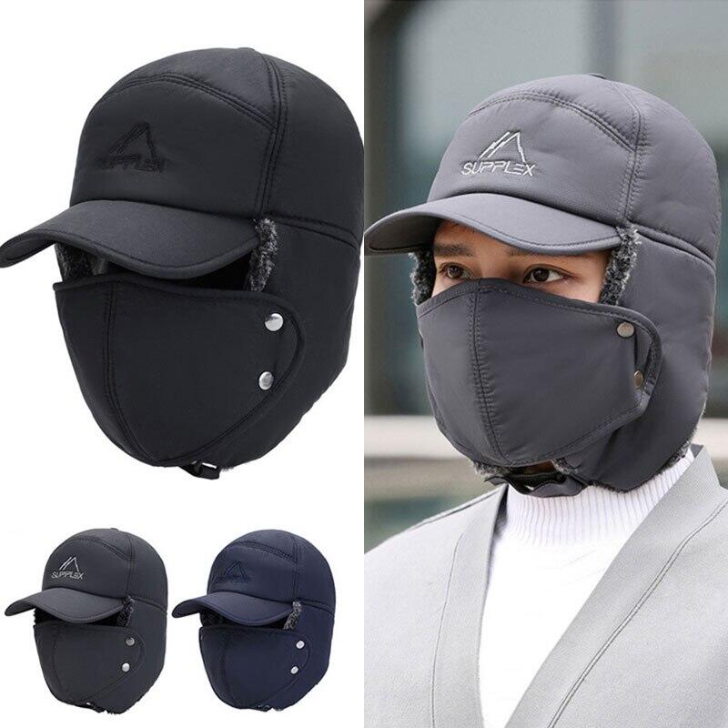 Skanto | Unisex vindproof & varm & ørebeskyttelse & ansiktsbeskyttelse hatt