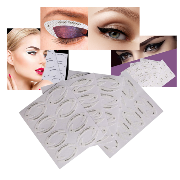 Pakke med raske eyeliner-sjablonger