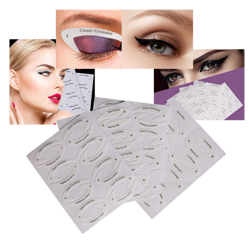 Pakke med raske eyeliner-sjablonger