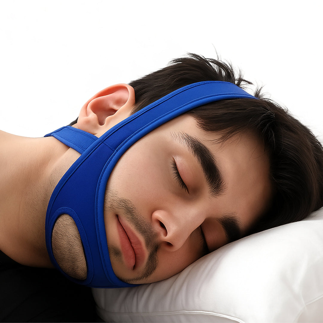 QuietNight | Anti Snoring Chin Strap – Søvnapné Lettelse – Pustende & Justerbar – For Voksne Som Søker Bedre Søvn Skanto