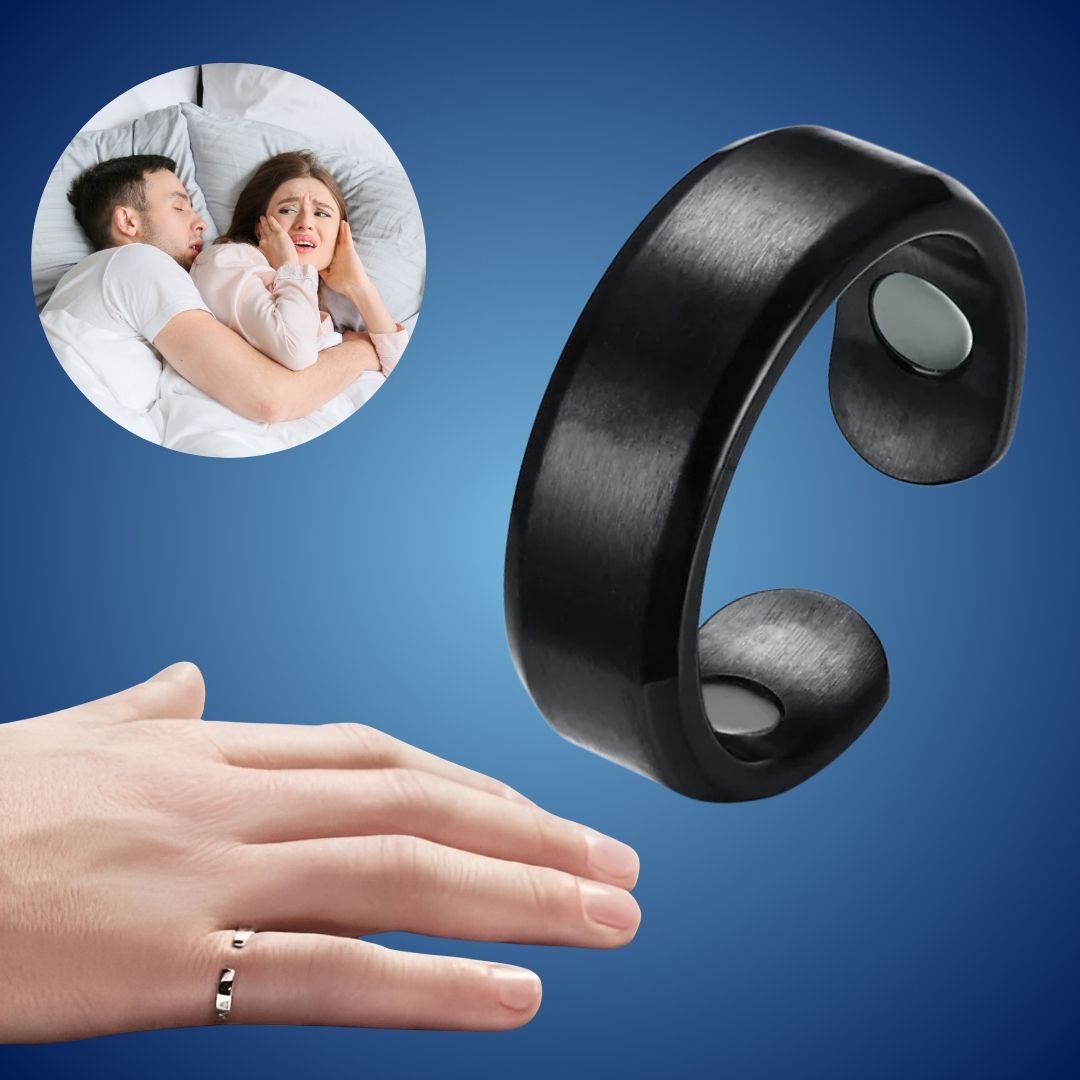 QuietRest Anti-Snorering Ring | Reduserer Snorking for Bedre Søvn - Hjelper med å Rense Luftveiene og Forbedrer Hvilekvaliteten Skanto