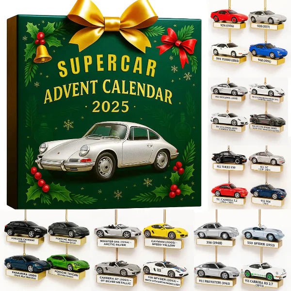 Skanto | Begrenset Superbil Adventskalender med 24 Presise Miniatyrmodeller