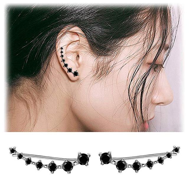Skanto | Glamour | Skinnende Zirkon 925 Sterling Sølvørering