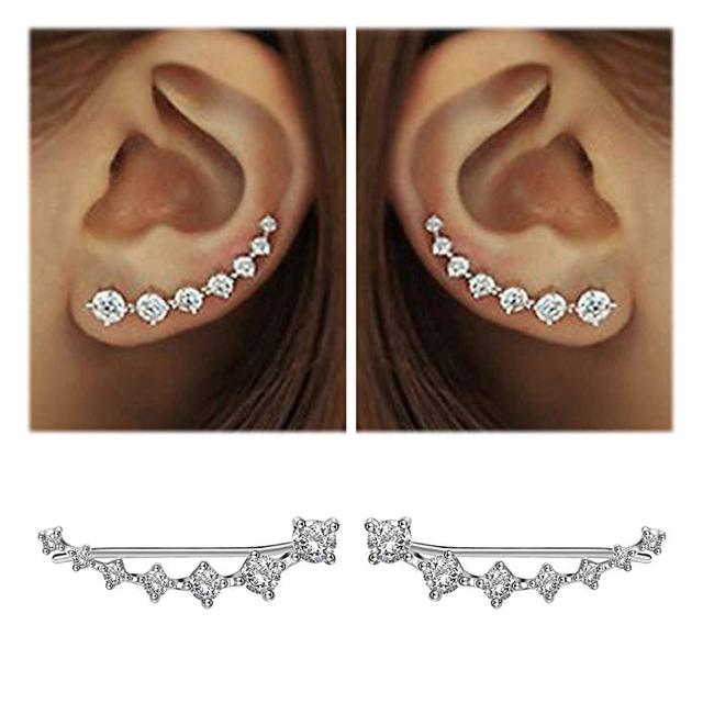 Skanto | Glamour | Skinnende Zirkon 925 Sterling Sølvørering