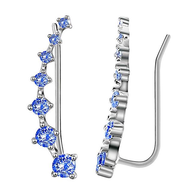 Skanto | Glamour | Skinnende Zirkon 925 Sterling Sølvørering
