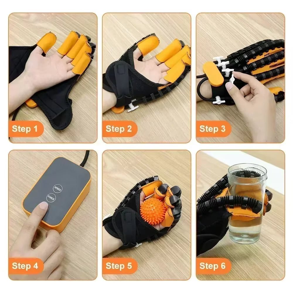 Skanto | Automatisk Håndtrener Hanske for Hjemmerehabilitering & Styrkebygging