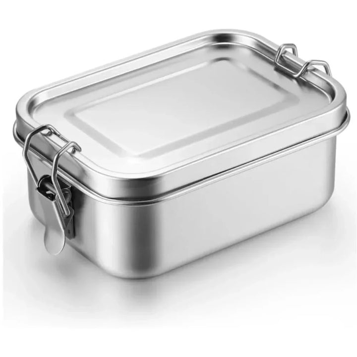 RVS Bento-lunsjboks 800 ml – Auslaufsicher, Fächer, Spülmaschinenfest
