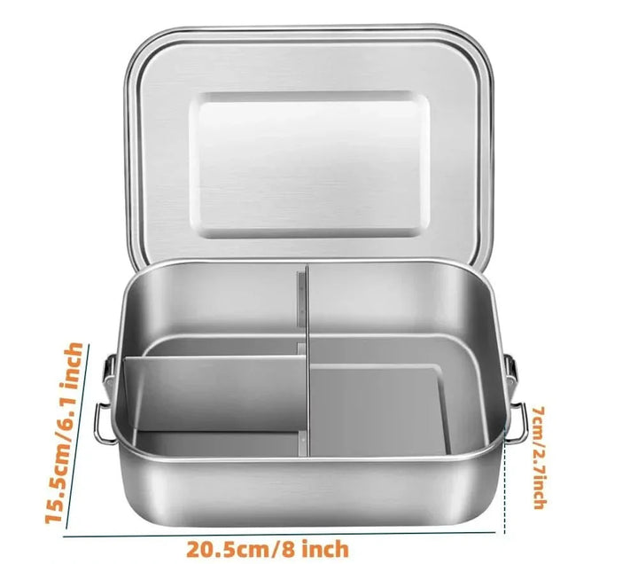 Skanto | RVS Bento Lunsjboks 800ml – Tett, Rom, Oppvaskmaskin sikker