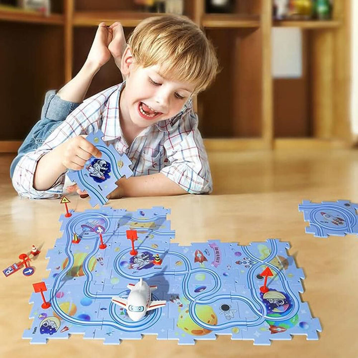 Skanto | CreativeCraft Puzzle – Kreativt bygge- og racingspill for barn