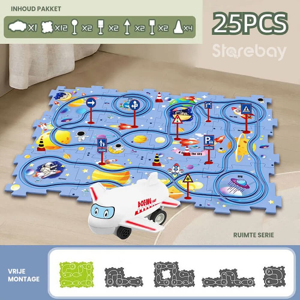 Skanto | CreativeCraft Puzzle – Kreativt bygge- og racingspill for barn