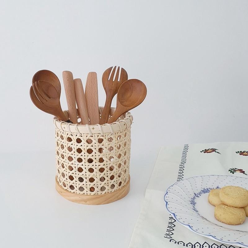 Skanto | Rattan-Bestikk-Organizer